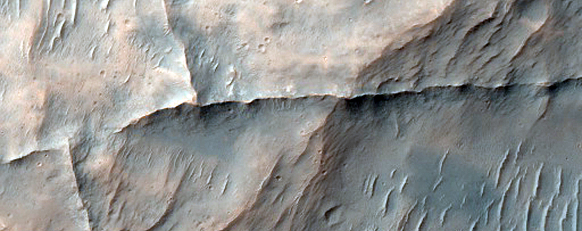Protruding Ridges in Clay-Rich Terrain in Noachis Terra