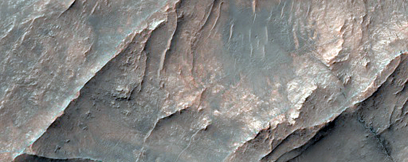 Possible Mafic Dikes in Terra Sabaea