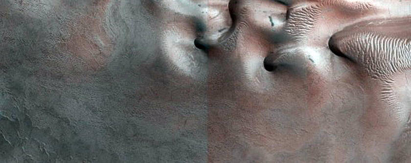 East Louth Crater Ice and Dune Seasonal Monitoring