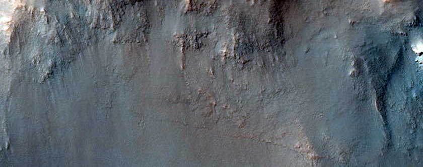 Crater near Schiaparelli Crater