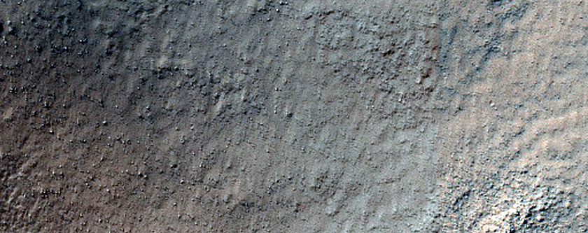 Terrain between Huggins Crater and Cruls Crater
