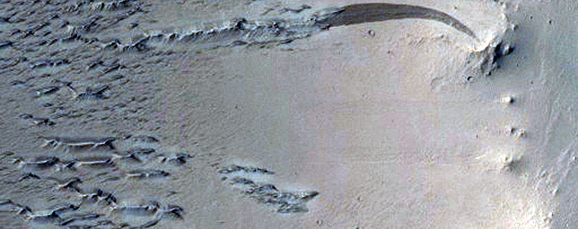 Slopes in Small Double Crater