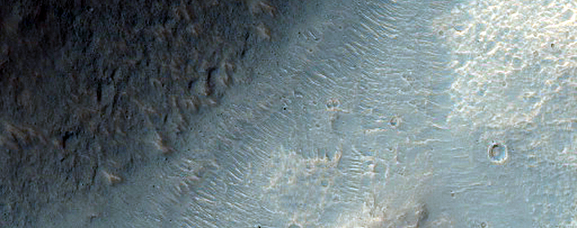Lobate Landslide in Tiu Vallis