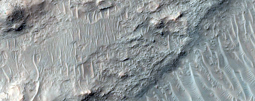 Rocky Mesas in Ganges Chasma