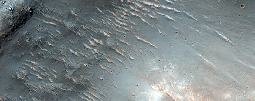 Channels North of Hellas Planitia