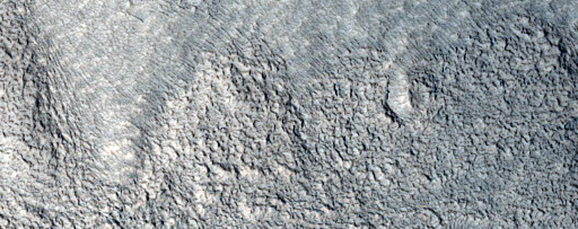 Lineated Valley Floor Material in Mamers Valles