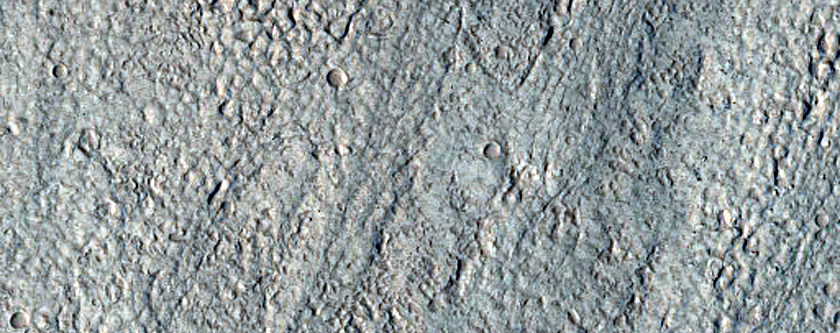 North-Pole-Facing Deposit in Crater