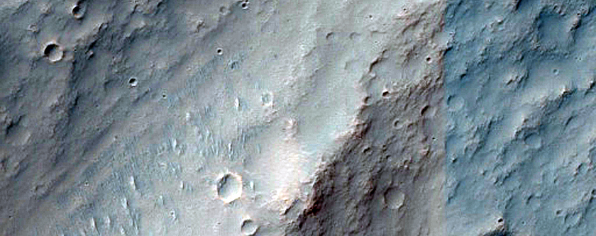 Terrain West of Dejnev Crater