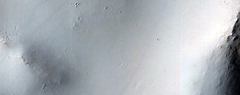 Landforms near Naktong Vallis