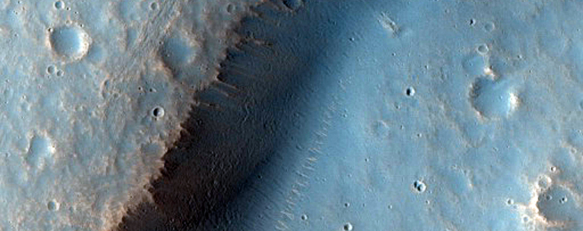 Landforms North of Kasei Valles