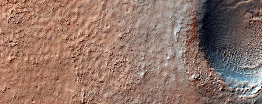 Terrain Southwest of Curls Crater