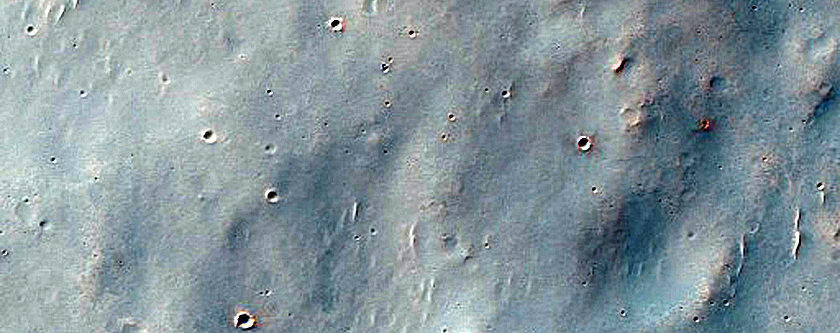 Terrain West of Dejnev Crater