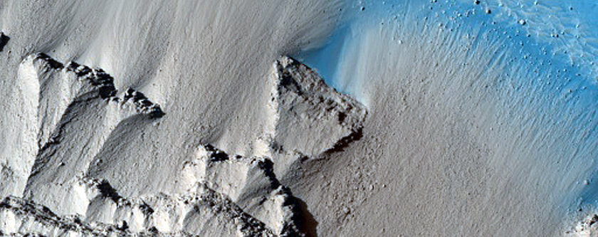 Slope Features in Cerberus Fossae