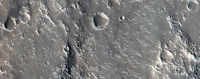 Surface Features near Granicus Valles