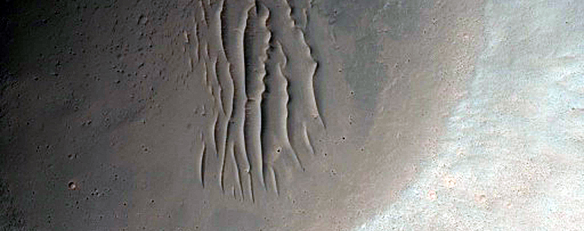 Terrain Sample in Sinai Planum in CRISM Image T0786-D2300-1
