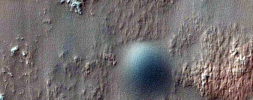 Possible Olivine-Rich Terrain near Dechu Crater
