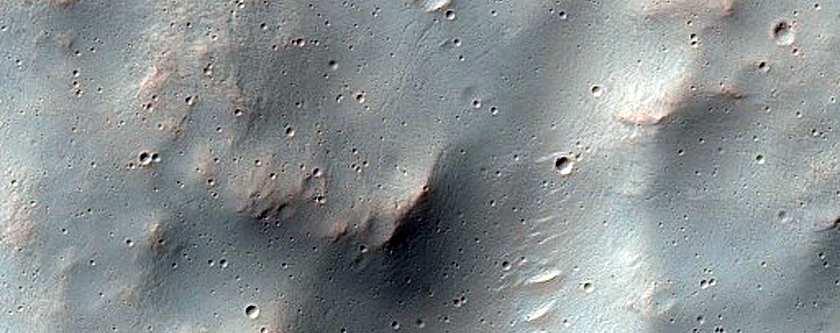 Southeastern Portion of Molesworth Crater Wall