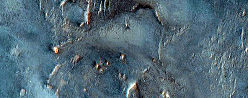 Analcime-Rich Terrain in Crater