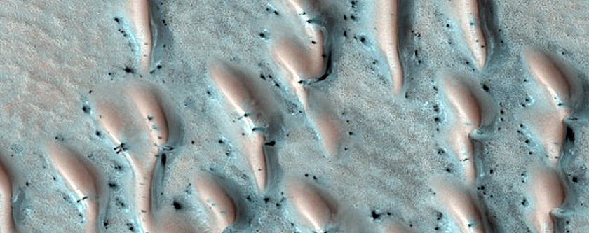 Translucent Ice on Dunes