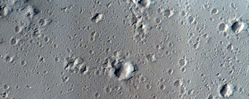 Terrain Northwest of Tharsis Tholus