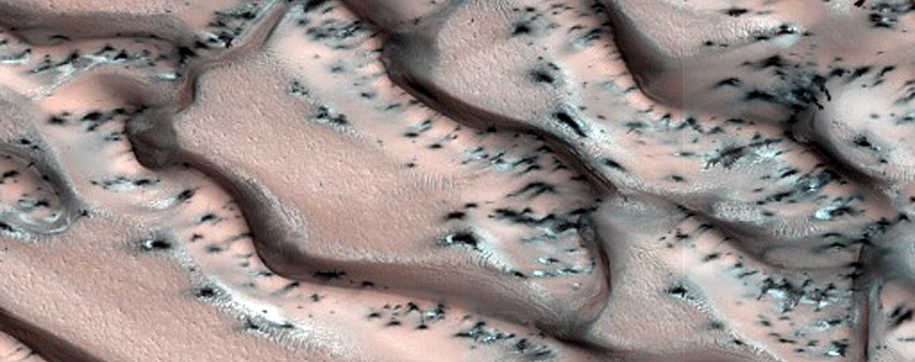 North Polar Dune Seasonal Defrost Monitor Site