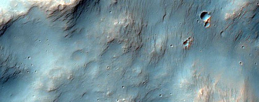 Terrain East of Dejnev Crater