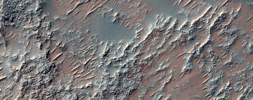 Possible Chloride-Rich Terrain in Crater North of Nirgal Vallis