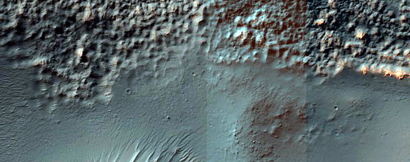 Western Rim of Aniak Crater
