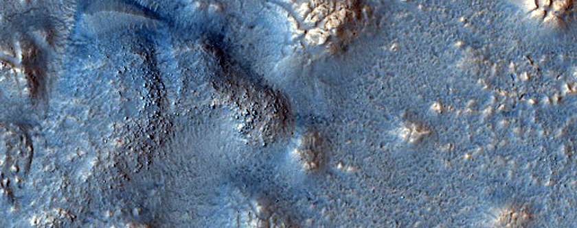 Surface Features near Ismeniae Fossae and Deuteronilus Mensae