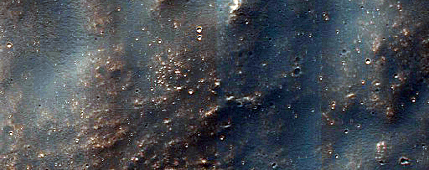 Channel in Claritas Fossae