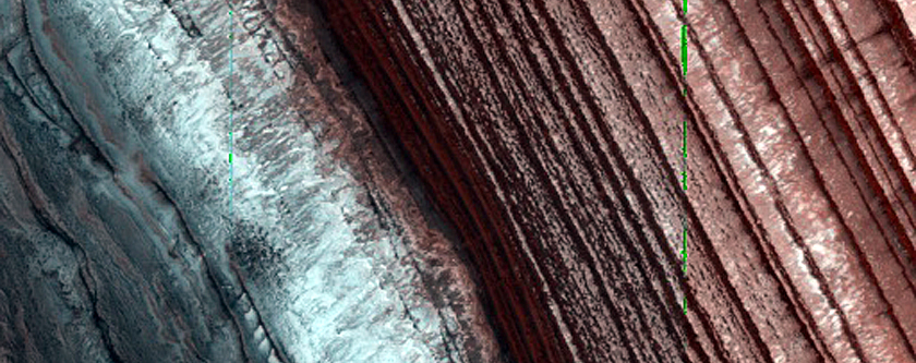 Scarp in North Polar Layered Deposits