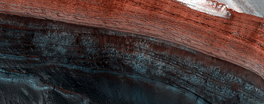 Steep Scarp in North Polar Layered Deposits