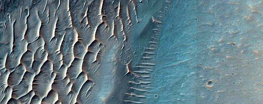 Monitoring Rockfalls near Juventae Chasma