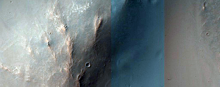 Hillslope Morphologies near Murray Crater