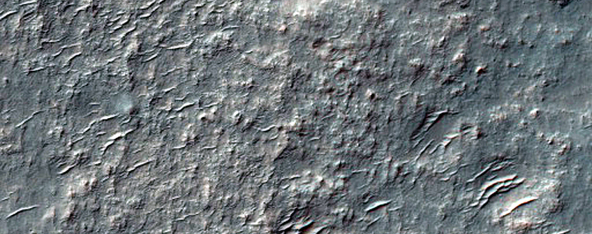 Possible Mafic Minerals in Crater in Eridania Region Basin