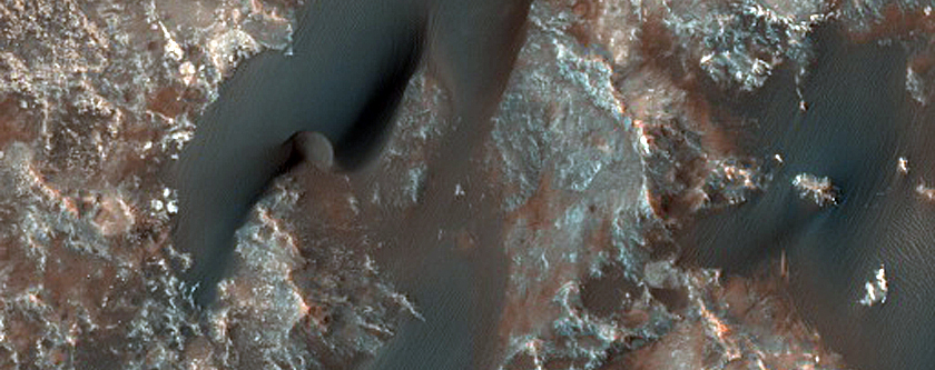 Dune Field in Baldet Crater