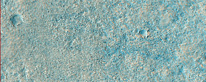 Margin of Crater Ejecta in Northern Mid-Latitudes
