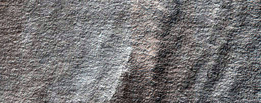 Large Lobate Flow Feature in Nereidum Montes