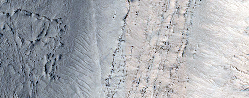 Crater near Cerberus Fossae