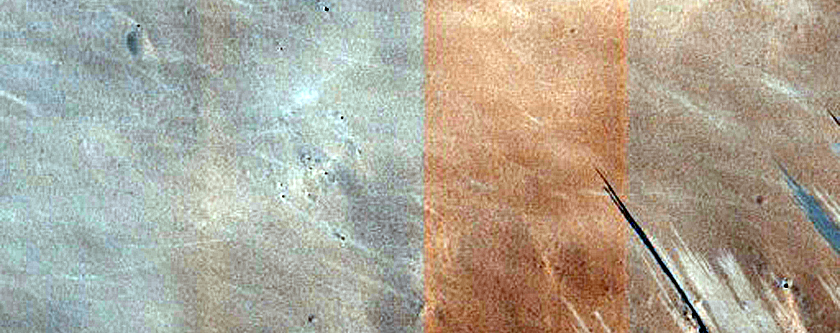 Slope Streaks on Crater Wall