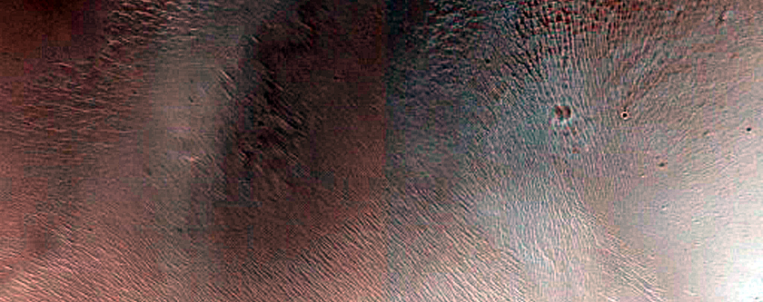 Exposed Crater Rim Deposits near Oxia Planum