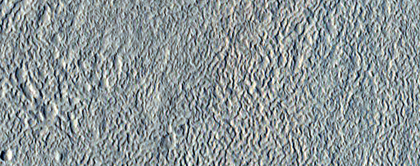 North-Pole-Facing Deposit in Crater with Concentric Crater Fill