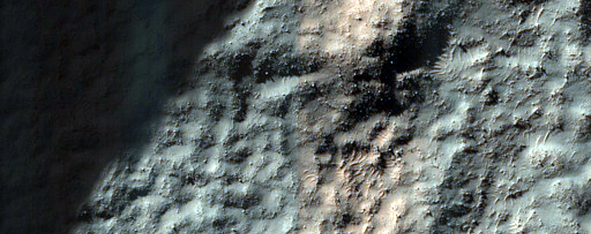 Monitor Slopes of 5-Kilometer Diameter Impact Crater