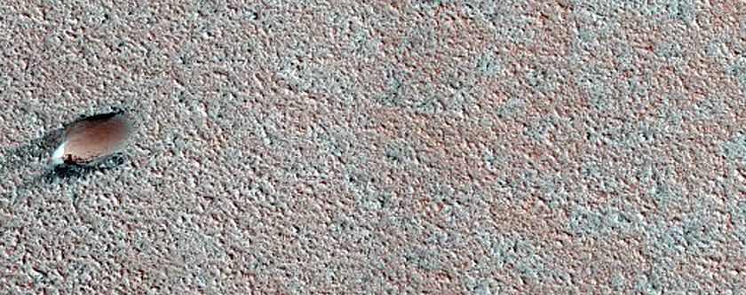 Dune Interaction with Residual Polar Ice