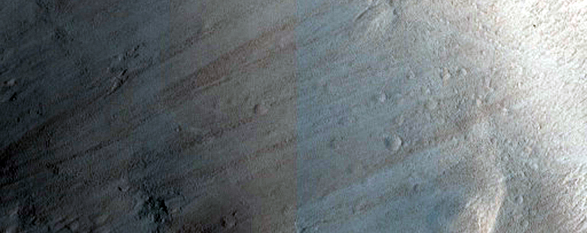 Terrain in Olympus Mons Aureole