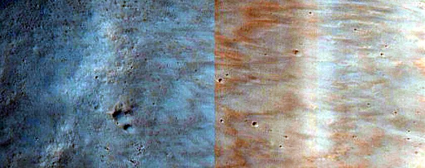 Mariner Crater and Terrain to North