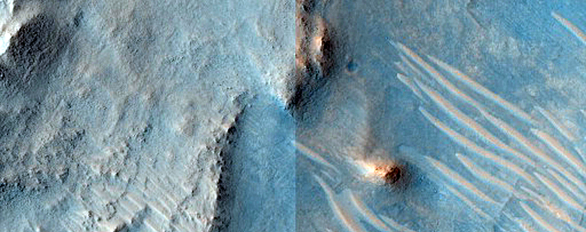 Phyllosilicates in Fracture in Nili Fossae