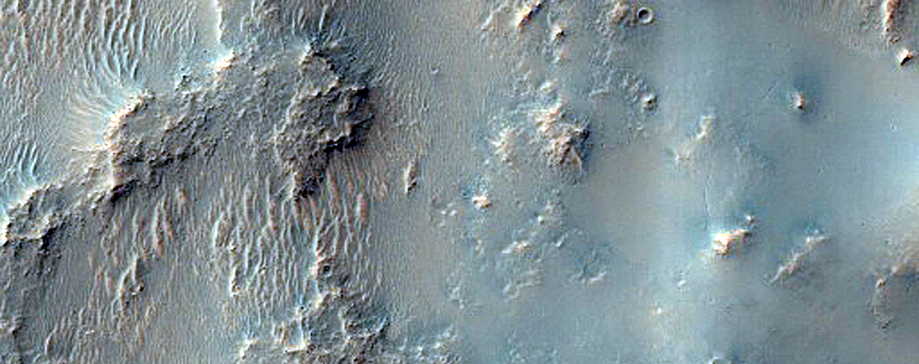 Crater Rim and Rocky Floor