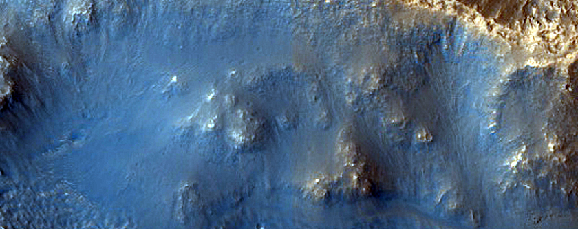 Potential Meltwater Channels and Ice-Rich Deposit