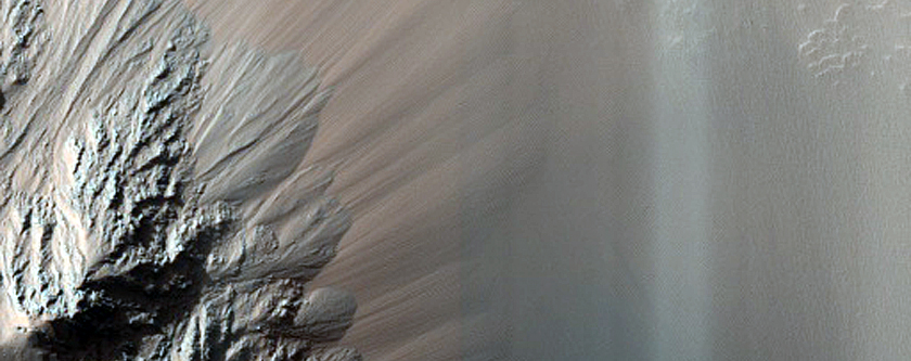 Slumps in South Eos Chasma